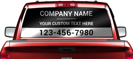 Use the Rear Window of Your Car To Advertise!